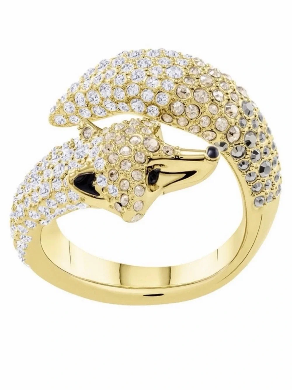 Swarovski Crystal Fox Ring Size 7.25